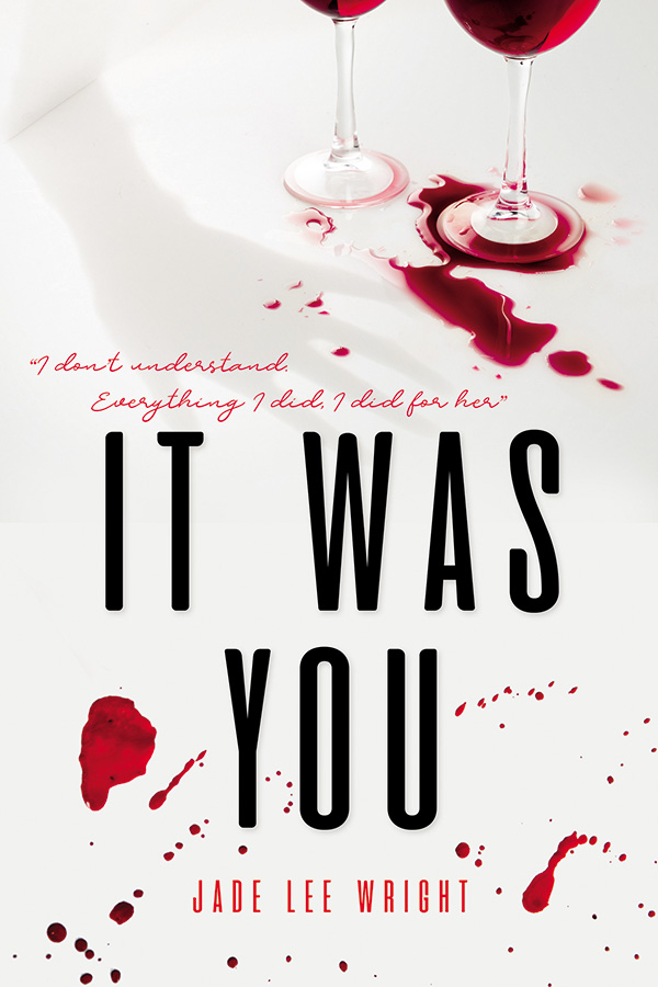 Book cover artwork with red wine and blood droplets