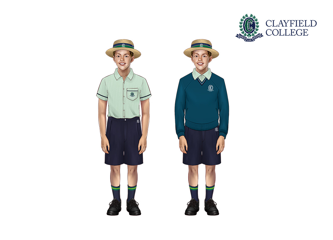 Clayfield College summer and winter uniforms