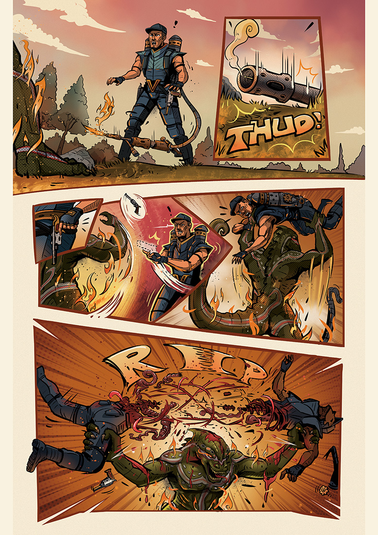 Page 2 comic book design