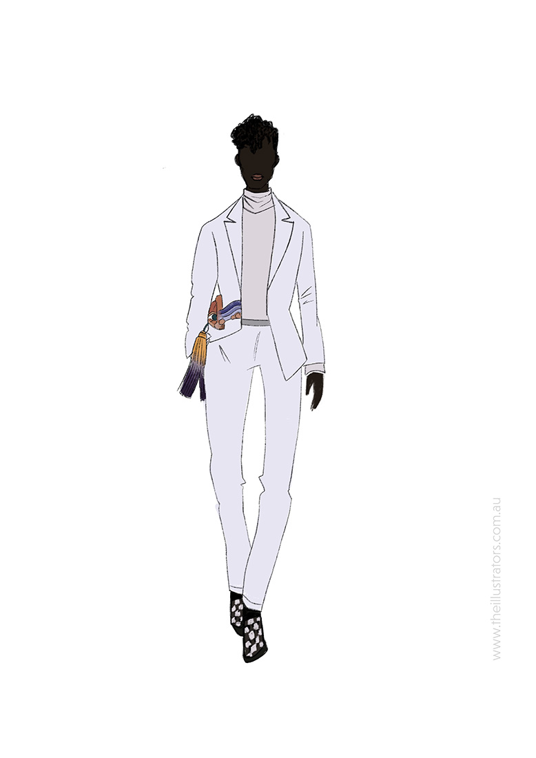 Dior Fashion illustration Fall 21 collection