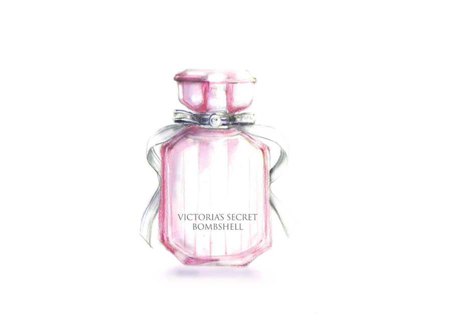 Victoria's Secret perfume illustration
