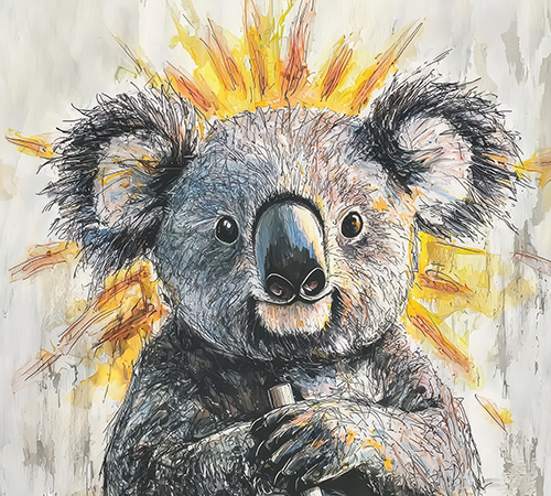 Koala bear banner